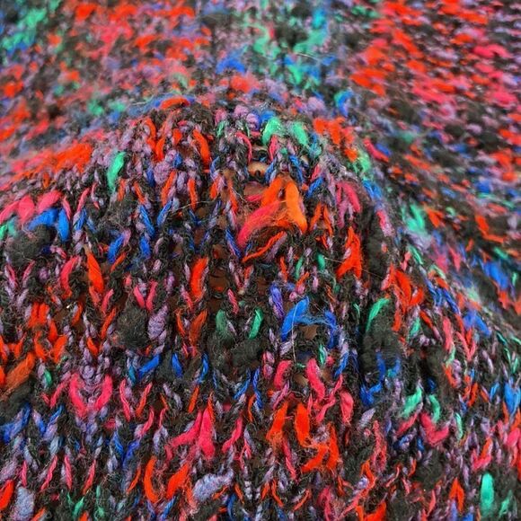 Vintage Evian Knit Multicolor Sweater size Medium - Picture 4 of 7